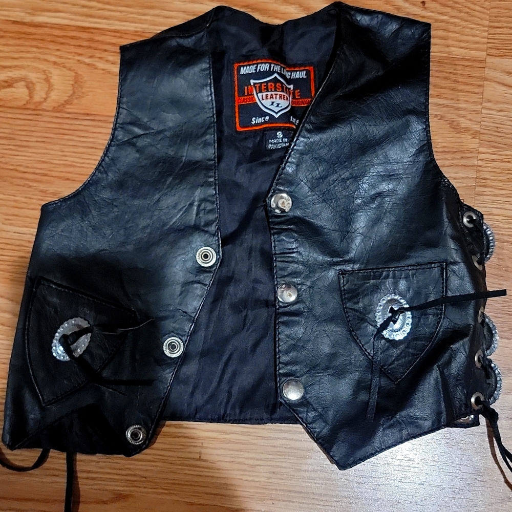 Girls biker Vest Size Small